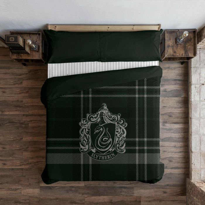 Funda Nórdica Harry Potter Slytherin Multicolor 175 Hilos 240 x 220 cm Cama de 150/160