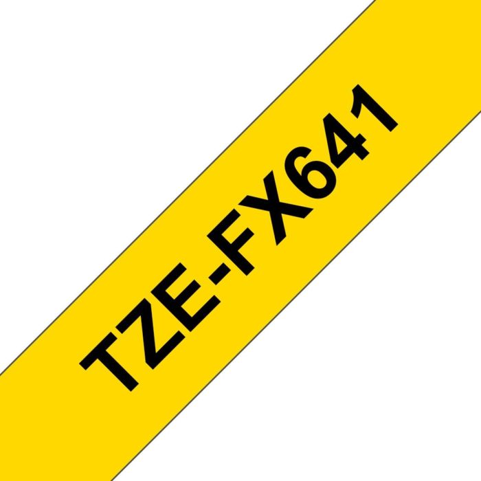 Cinta Matricial Original Brother Tape TZ-FX641 Negro/Amarillo 18mm 1 Cinta Matricial Original Brother Tape TZ-FX641 Negro/Amarillo 18mm 1