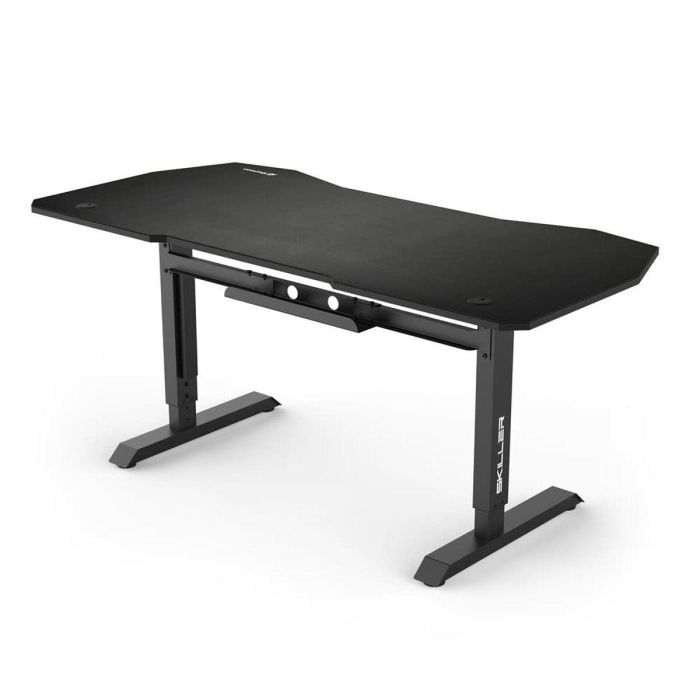 Sharkoon SGD20 Skiller Mesa Escritorio Gaming Ergonómica con Tablero MDF Negro y Diseño de Riñón para Configuración Diestra 1