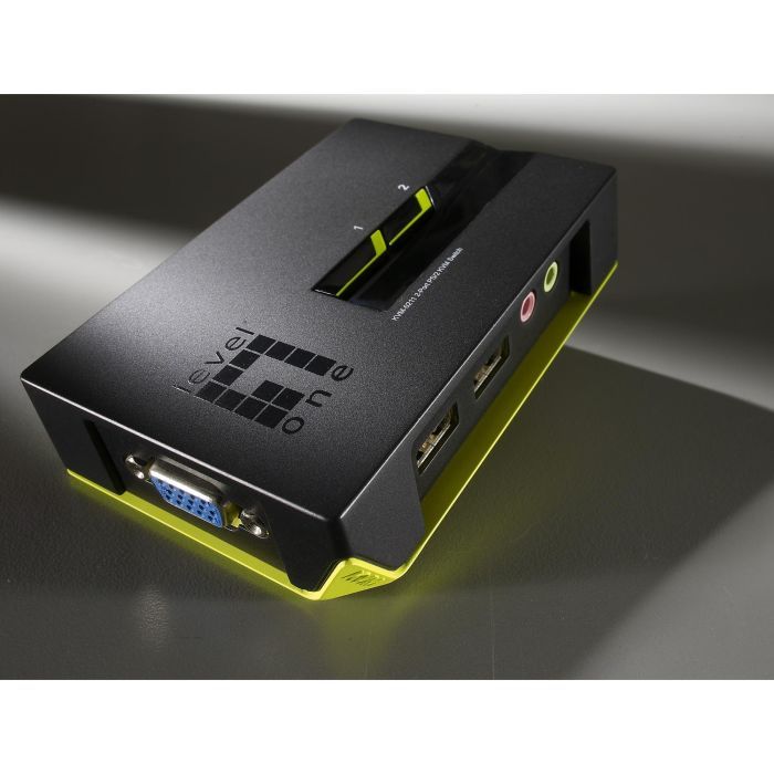 KVM Switch USB 2x Level One Audio 1 KVM Switch USB 2x Level One Audio 1