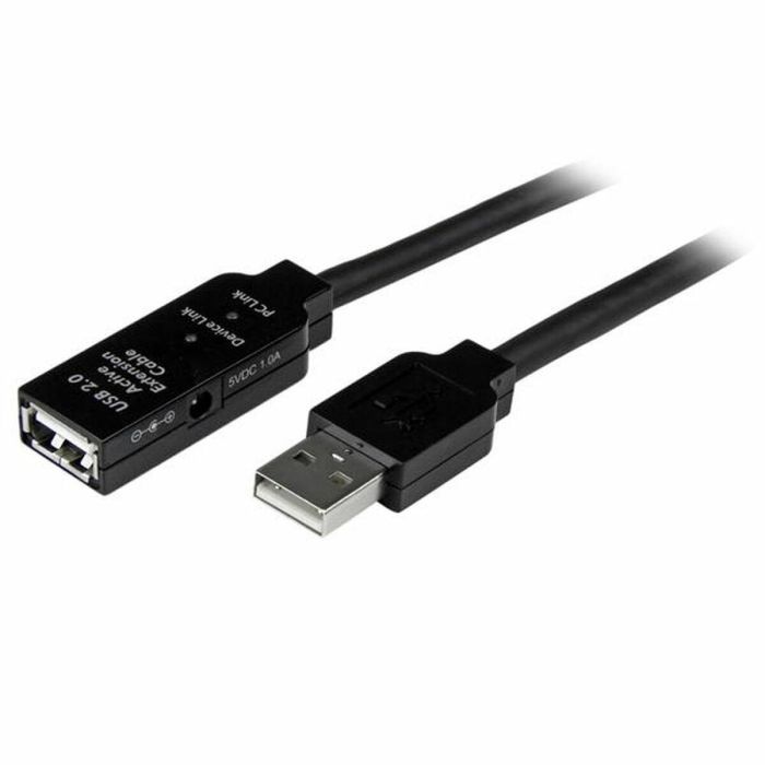 Cable USB Startech USB2AAEXT15M Negro