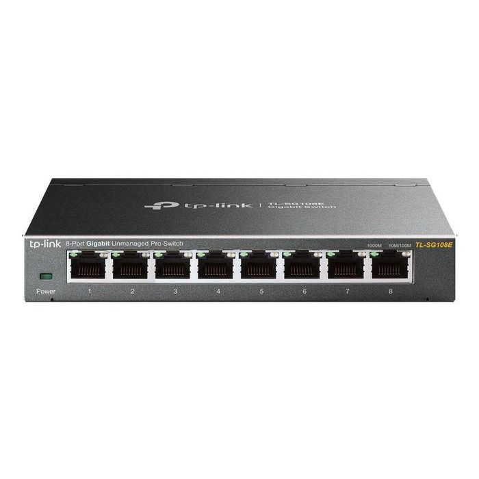 TP-Link TL-SG108E Switch Easy Smart 8 Puertos Gigabit con QoS, VLAN y Carcasa Metálica