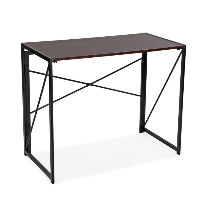 Mesa Escritorio Plegable Versa 45x74 cm - Madera y Metal, Estilo Nórdico Mesa Escritorio Plegable Versa 45x74 cm - Madera y Metal, Estilo Nórdico