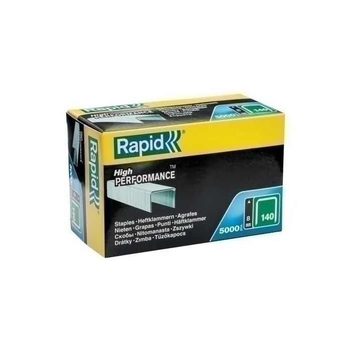 Grapas Rapid Clavadora 140/ 8 Mm. Galvanizadas Caja De 5000