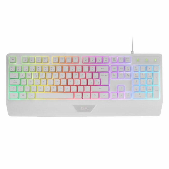 Ratón Gaming Mars Gaming MK124WES Blanco Qwerty Español 6