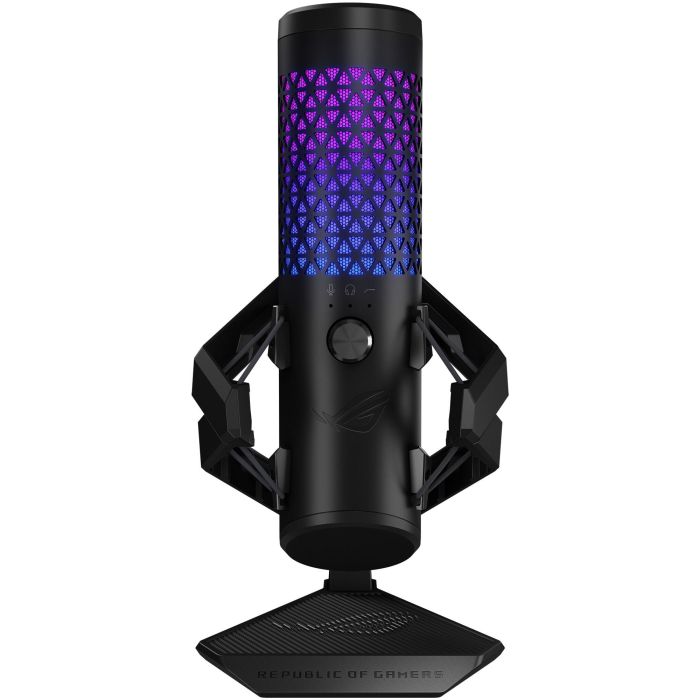 ASUS ROG Carnyx BLK Micrófono de Mesa USB Tipo C Negro con Soporte, Control Giratorio y Reducción de Ruido - 90YH03Z0-BAUA00 3
