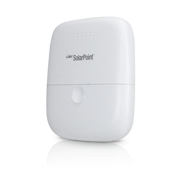 Ubiquiti SunMAX SolarPoint, (4) 10/100 RJ-45, Wi-Fi (2.4 GHz), IPx4, PoE 17W, DC 24W, 40W Max 1 Ubiquiti SunMAX SolarPoint, (4) 10/100 RJ-45, Wi-Fi (2.4 GHz), IPx4, PoE 17W, DC 24W, 40W Max 1