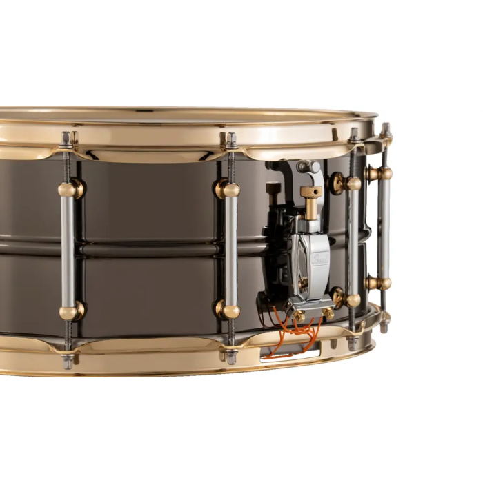 PEARL STHNSF1465 SensiTone Caja 14x6.5" Latón Black Nickel Edición Limitada - 1mm Aros SuperHoop II y Bellotas Tube Lug
