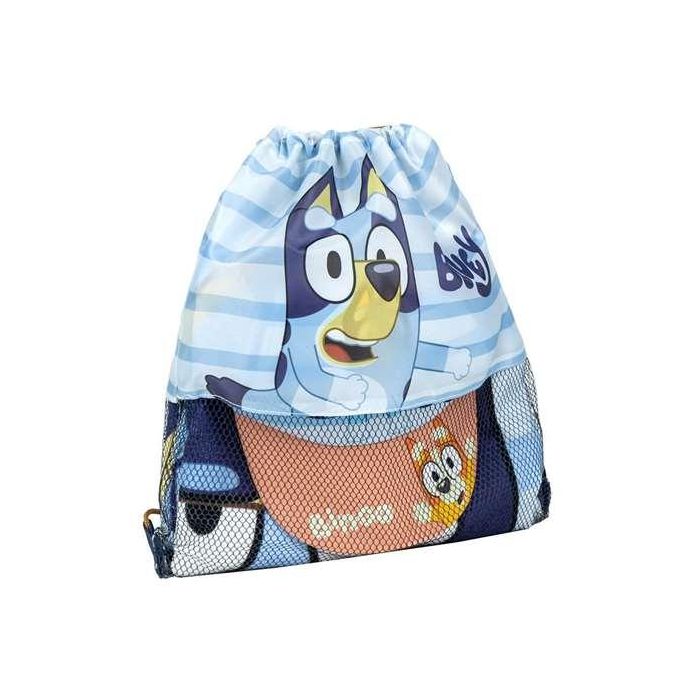 Cerdá Saquito Bluey con Toalla y Gorra Infantil Azul para Niños de 2 a 8 Años 3