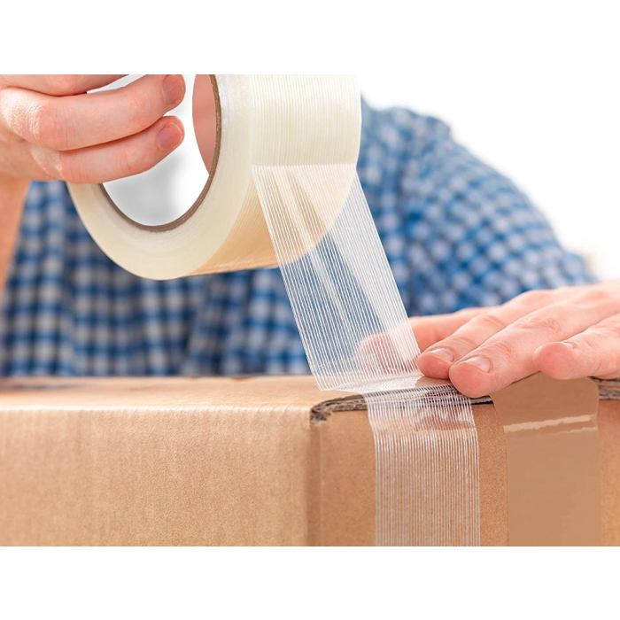 Q-connect Cinta Adhesiva Monofilamentos Transparente para Embalaje 50 mt x 50 mm Reforzada con Fibra de Vidrio 3 Q-connect Cinta Adhesiva Monofilamentos Transparente para Embalaje 50 mt x 50 mm Reforzada con Fibra de Vidrio 3