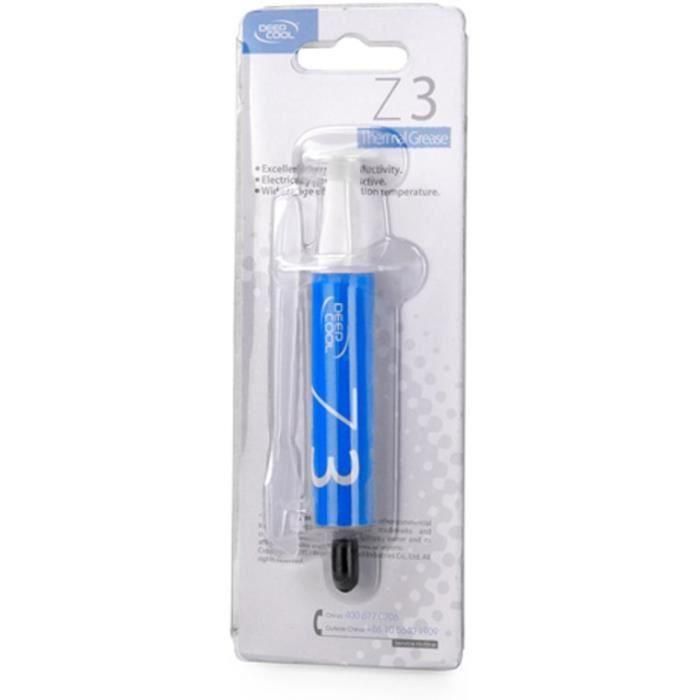 DEEPCOOL Pasta térmica Pasta térmica Z3 - Pasta térmica - Conductividad de alta gama (1.134 W / mK) - 1.5 g 1 DEEPCOOL Pasta térmica Pasta térmica Z3 - Pasta térmica - Conductividad de alta gama (1.134 W / mK) - 1.5 g 1