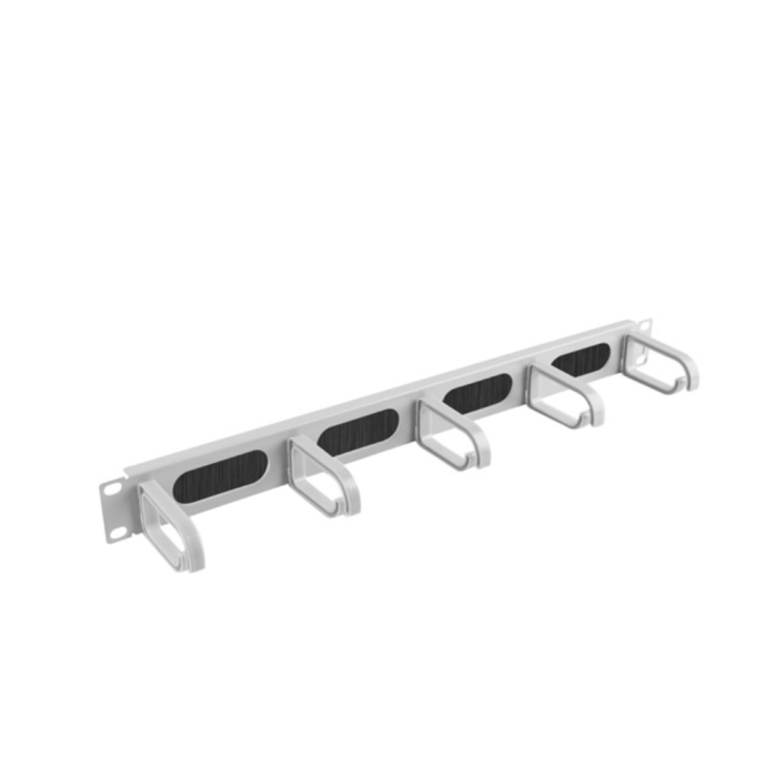 LANBERG AK-1203-S Panel de gestión de cables para bastidor, Gris, Metal/Plástico