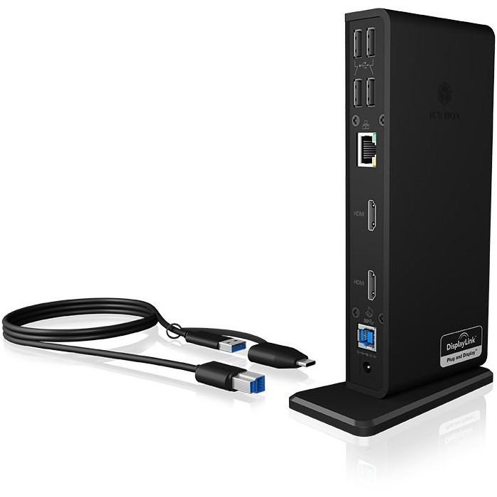 ICY BOX IB-DK2251AC USB-C/USB 3.0 11-in-1 DockingStation