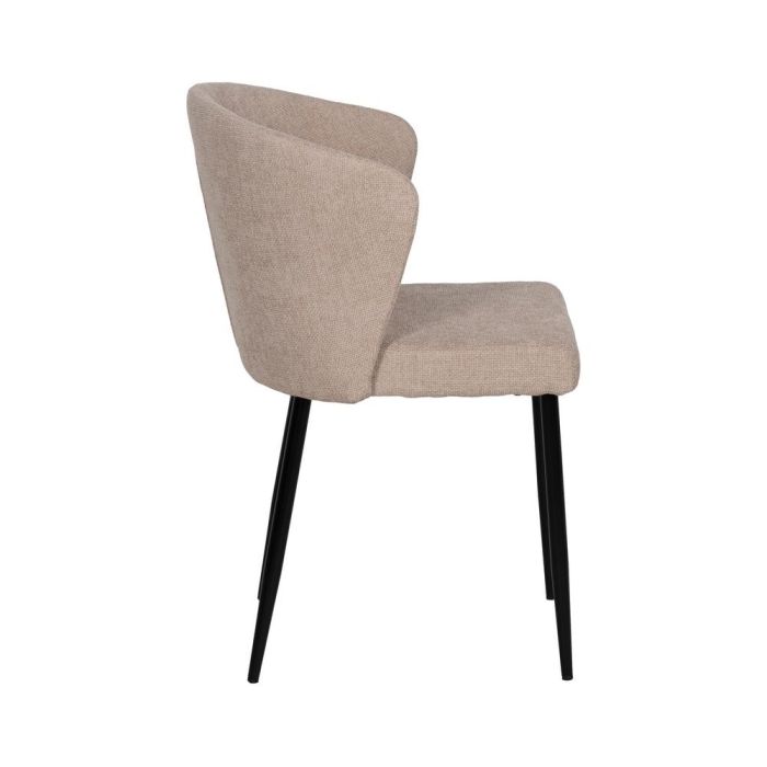 Silla Beige Tejido-Metal Contract 52,50 X 55 X 80 cm