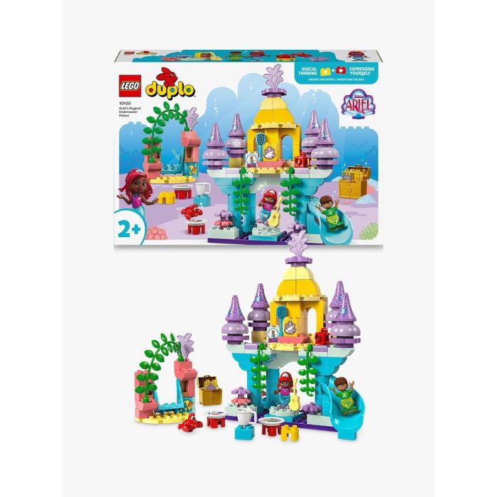 LEGO 10435 DUPLO Disney La Sirenita Ariel: El Palacio Mágico Subacuático - Set de Construcción con Figura de Ariel 10