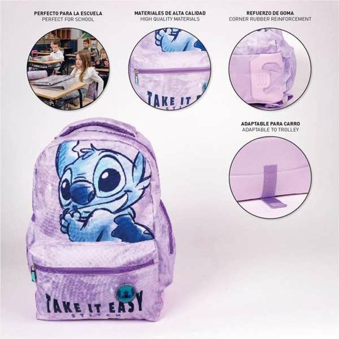 Cerdá Mochila escolar grande Stitch 44 cm 13