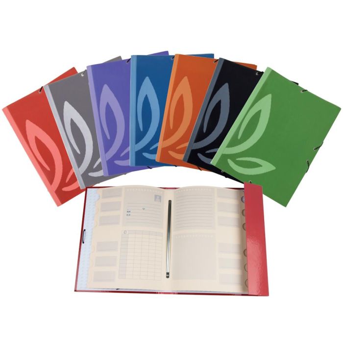 Carpeta Liderpapel Gomas Carton Forrado Clasificadora Folio 7 Colores Surtidos 1