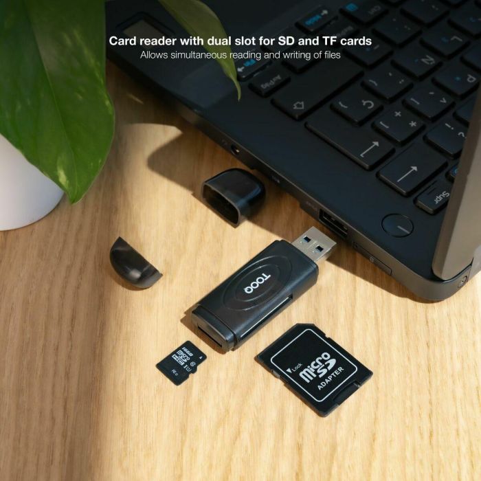 Lector de Tarjetas TooQ TQR-3002B Negro 3
