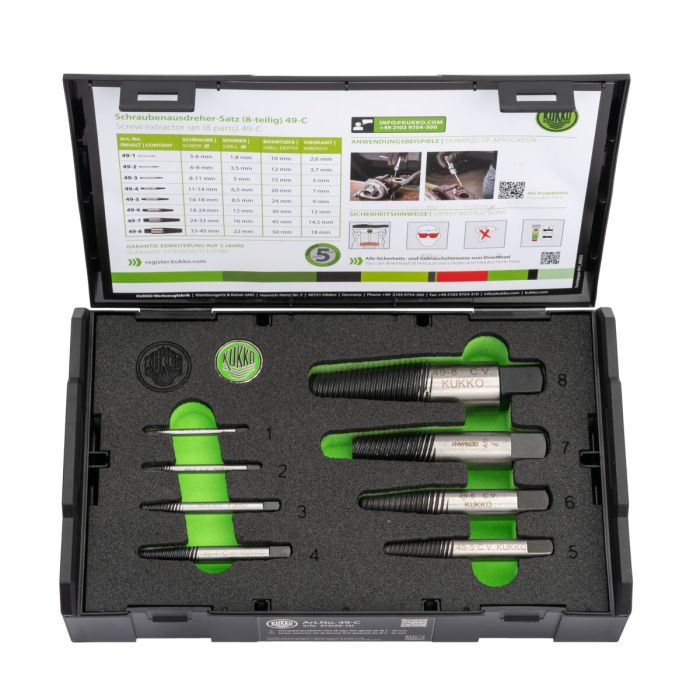 Juego de Extractores KUKKO 3-24 mm 1 Juego de Extractores KUKKO 3-24 mm 1