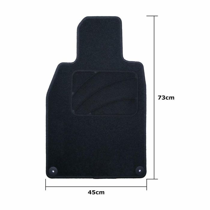 Set de Alfombrillas para Coche OCC Motorsport OCCPS0014LOG Negro Porsche 911 992 Terciopelo 5 Piezas 11