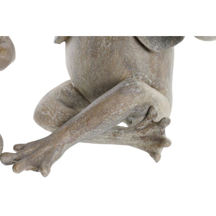 Figura Shabby DKD Home Decor Marron 19.5 x 22.5 x 23 cm (3 Unidades) 2 Figura Shabby DKD Home Decor Marron 19.5 x 22.5 x 23 cm (3 Unidades) 2