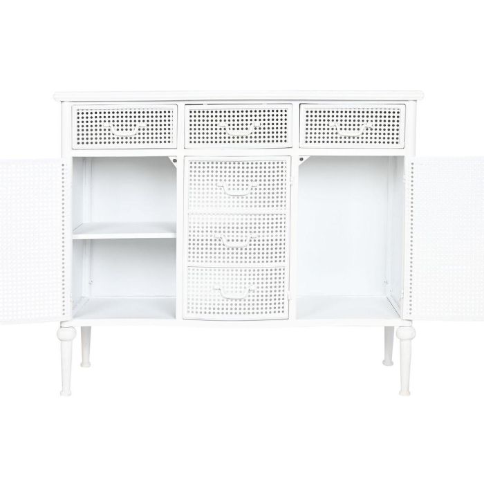 Aparador Home ESPRIT Blanco Metal 101 x 42 x 85 cm 6