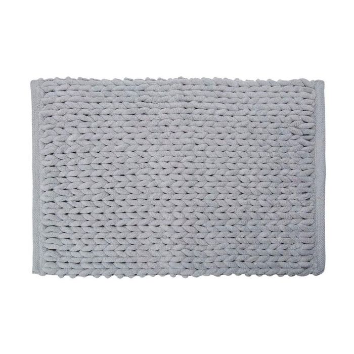 5Five Alfombra de baño gris de poliéster 50 x 75 cm