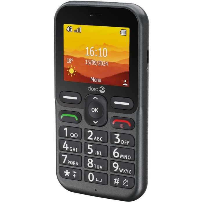 Doro Leva L10 graphite Teléfono Móvil 4G, Pantalla 2.4", Cámara 2MP, SIM Única, Batería 1150 mAh, Negro 4