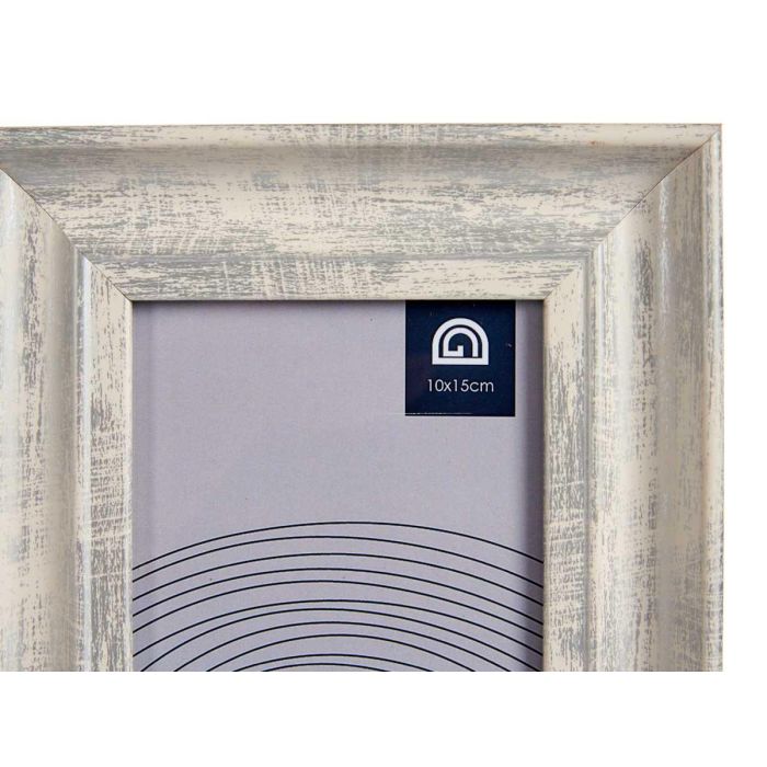 Portafotos Efecto Madera Plata 10x15 cm Giftdecor - Marco fotos plástico y vidrio (24 Unidades) 3
