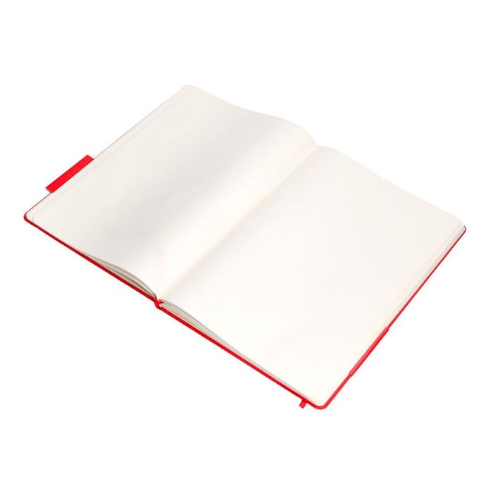 Cuaderno Con Gomilla Antartik Notes Tapa Dura A4 Hojas Lisas Rojo 100 Hojas 80 gr Fsc 8