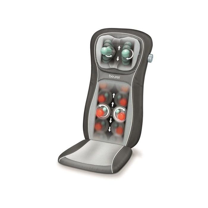 Beurer MG-260 Funda de Asiento de Masaje Shiatsu con Función Luz y Calor, Color Negro 5