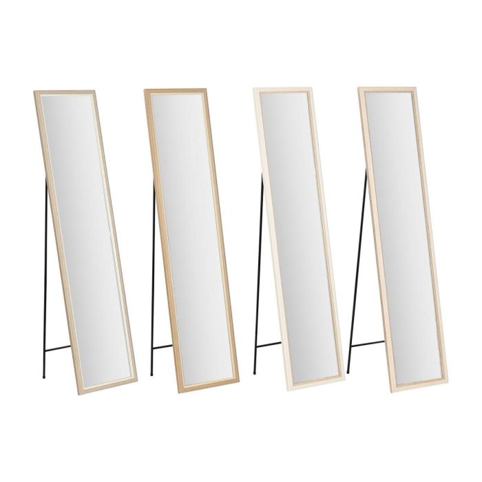 Espejo Vestidor Home ESPRIT Blanco Marrón Beige Gris Cristal Poliestireno 35,5 x 40 x 156 cm (4 Unidades) 4 Espejo Vestidor Home ESPRIT Blanco Marrón Beige Gris Cristal Poliestireno 35,5 x 40 x 156 cm (4 Unidades) 4