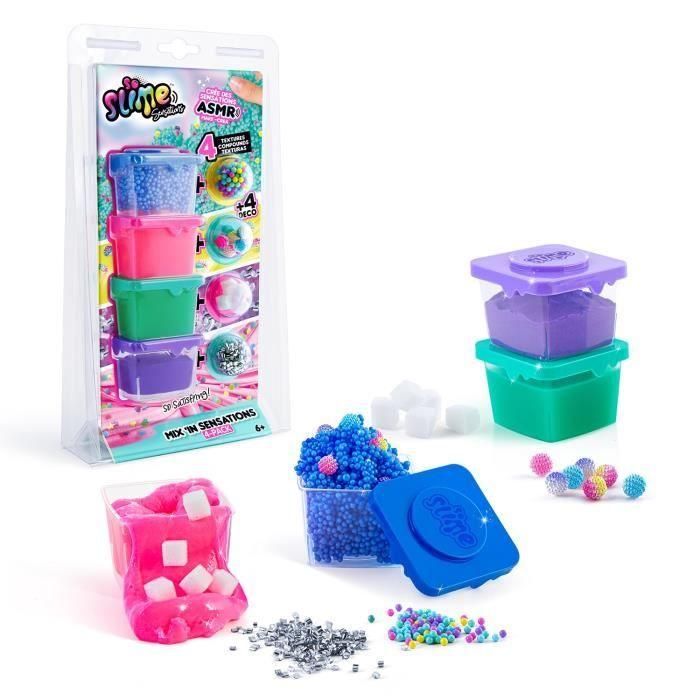 Canal Toys - So Slime DIY - Mix'in Sensations paquete de 4 - Pasatiempos creativos - SSC 232 - Canal Toys