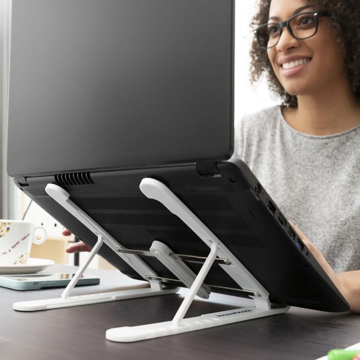 Soporte Plegable y Regulable para Portátil Flappot InnovaGoods 13 Soporte Plegable y Regulable para Portátil Flappot InnovaGoods 13