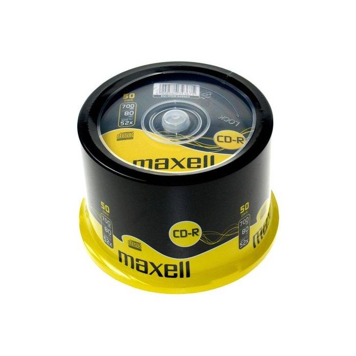 Cd-Rom Maxell 700 Mb 80 Min. 52X Tarro De 50 (Incluye Canon Lpi De 4.00 ) (M185)