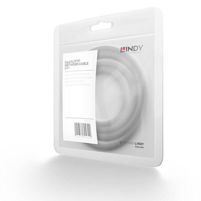 Lindy 1m CROMO Cat.6 S/FTP Cable, Grey 2 Lindy 1m CROMO Cat.6 S/FTP Cable, Grey 2