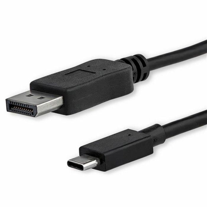Adaptador USB C a DisplayPort Startech CDP2DPMM1MB Negro 1 m Adaptador USB C a DisplayPort Startech CDP2DPMM1MB Negro 1 m