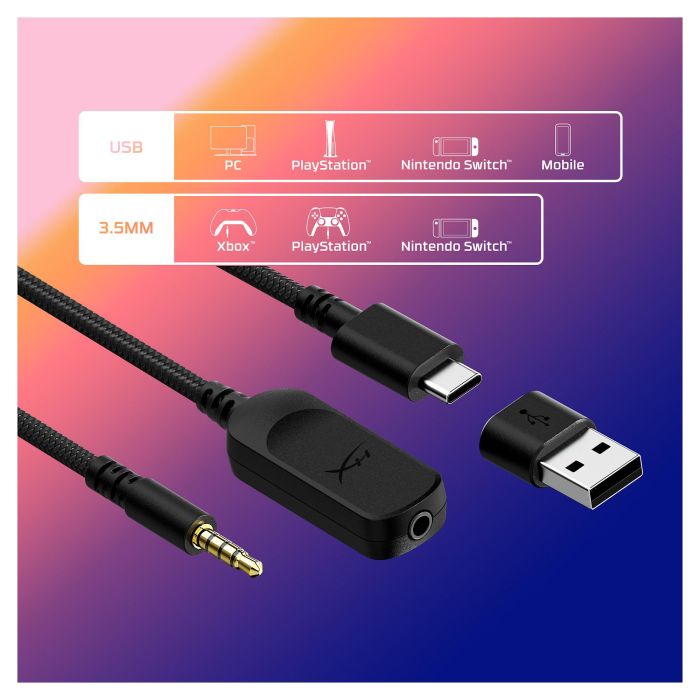 HP Cloud III Auriculares Gaming 7.1 Sound DTS Headphone:X Spatial Sound Over-Ear Color Negro