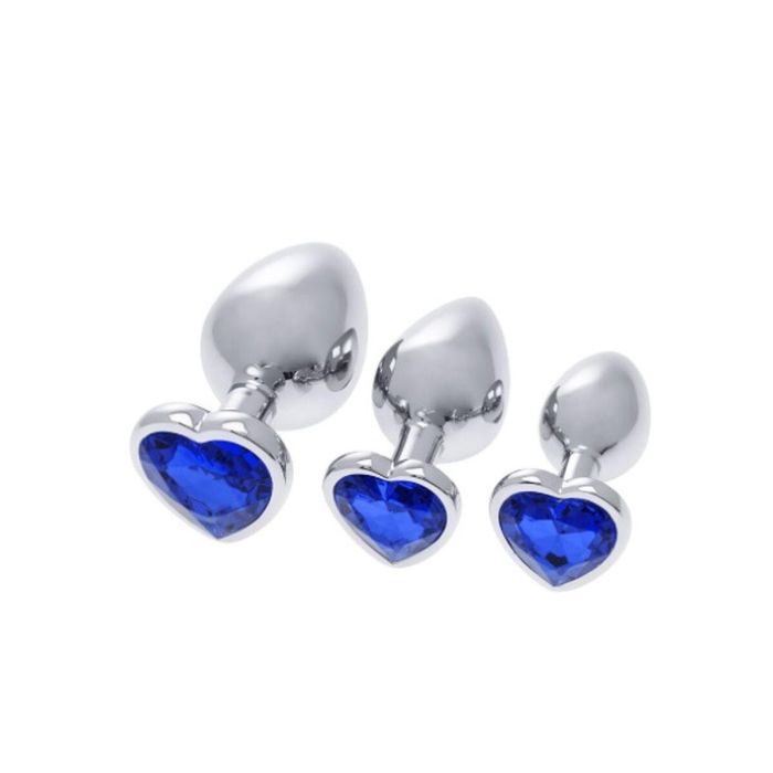 Plug Anal S Pleasures Azul Plateado 1