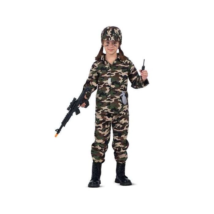 My Other Me Disfraz de Soldado Yo Quiero Ser, Verde, Talla 3-5 Años para Niños