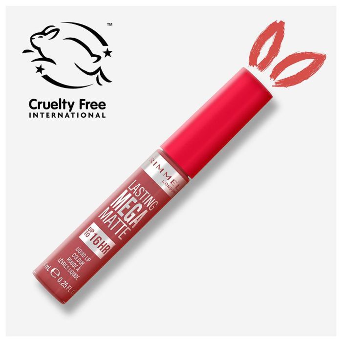 Rimmel London LASTING MEGA MATTE liquid lip colour #210-rose & shine Labial Líquido Mate Duradero 7,4 ml
