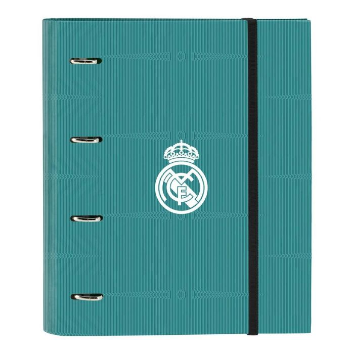Carpeta de anillas Real Madrid C.F. Blanco Verde Turquesa 27 x 32 x 3.5 cm (30 mm) Carpeta de anillas Real Madrid C.F. Blanco Verde Turquesa 27 x 32 x 3.5 cm (30 mm)