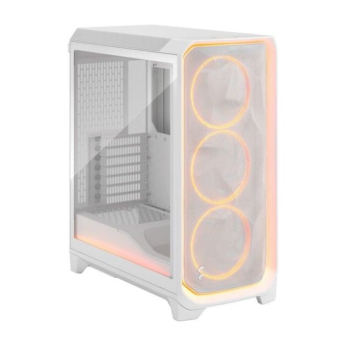 Fractal Design Meshify 3 Ambience Pro RGB White TG Clear Tint - Caja Torre ATX, Blanco, Vidrio Templado, Refrigeración Avanzada, FD-C-MES3A-05 0 Fractal Design Meshify 3 Ambience Pro RGB White TG Clear Tint - Caja Torre ATX, Blanco, Vidrio Templado, Refrigeración Avanzada, FD-C-MES3A-05 0