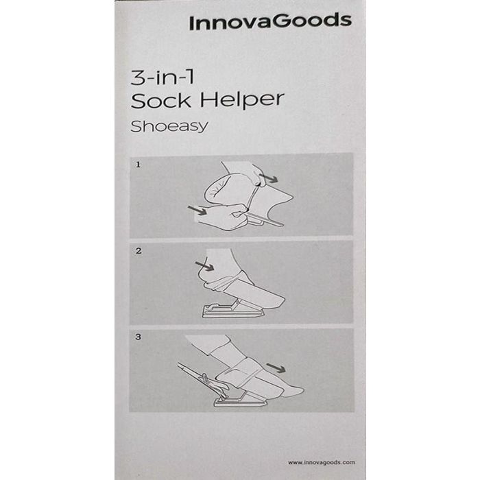 Calzador de Calcetines y Zapatos con Quitacalcetines Shoeasy InnovaGoods 9 Calzador de Calcetines y Zapatos con Quitacalcetines Shoeasy InnovaGoods 9