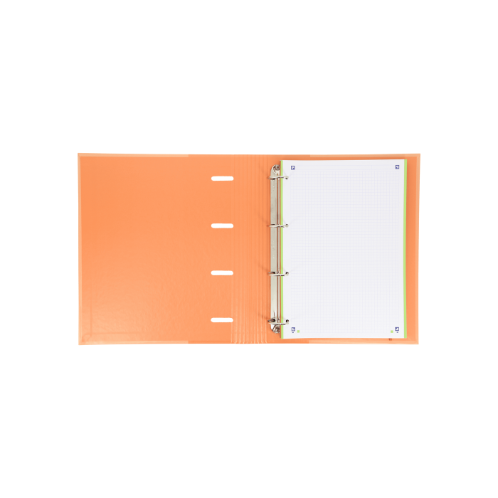 Oxford Europeanbinder Classic Carpeta de Anillas 4x35mm A4+ Recambio 100 Hojas con Goma Elástica y Lomo Ergonómico 6