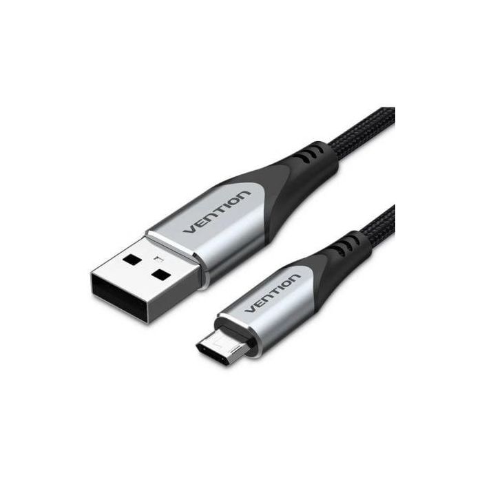 Cable USB 2.0 Vention COCHI/ USB Macho - MicroUSB Macho/ 480Mbps/ 3m/ Negro