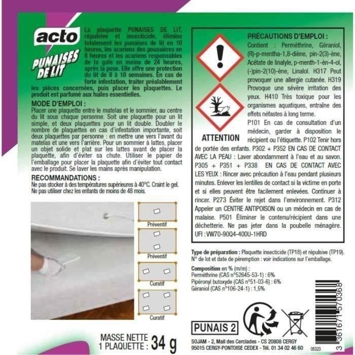 Insecticida contra chinches y ácaros - folleto 2