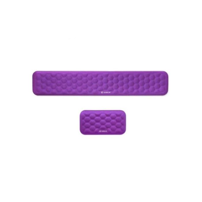 Subblim SUBMP-04E012 Pack 2 Reposamuñecas Ergo AirPadding Teclado y Ratón, Espuma Viscoelástica AirMesh para Oficina y Gaming