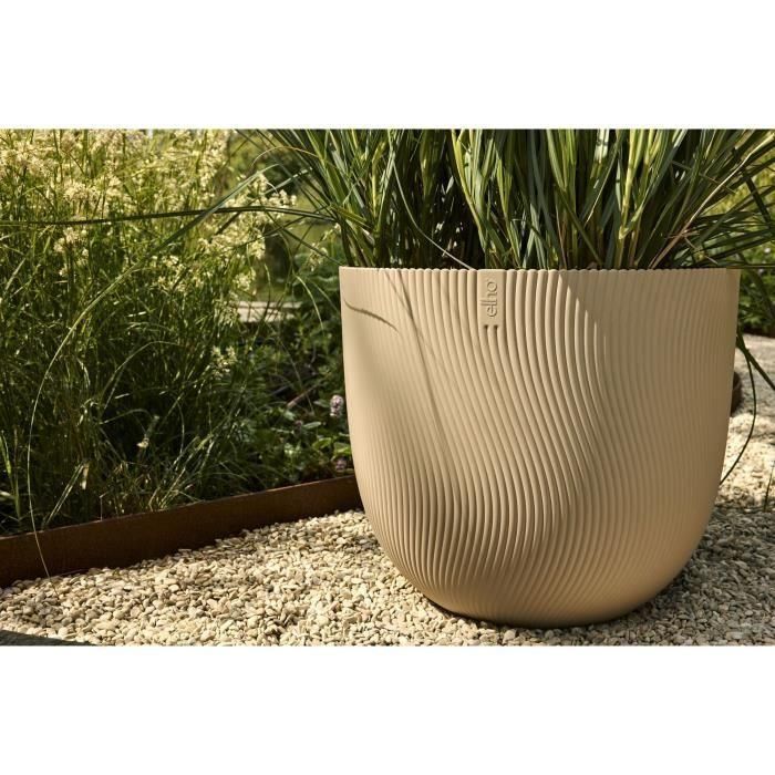 Maceta - ELHO - Sereh Round 40 - Beige - Ø 39 x H 33 cm - 100% reciclado 4 Maceta - ELHO - Sereh Round 40 - Beige - Ø 39 x H 33 cm - 100% reciclado 4