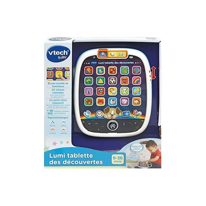 Vtech Baby Lumi White Discovery Tablet - Tableta para niños pequeños con luces, números, formas y animales 3 Vtech Baby Lumi White Discovery Tablet - Tableta para niños pequeños con luces, números, formas y animales 3